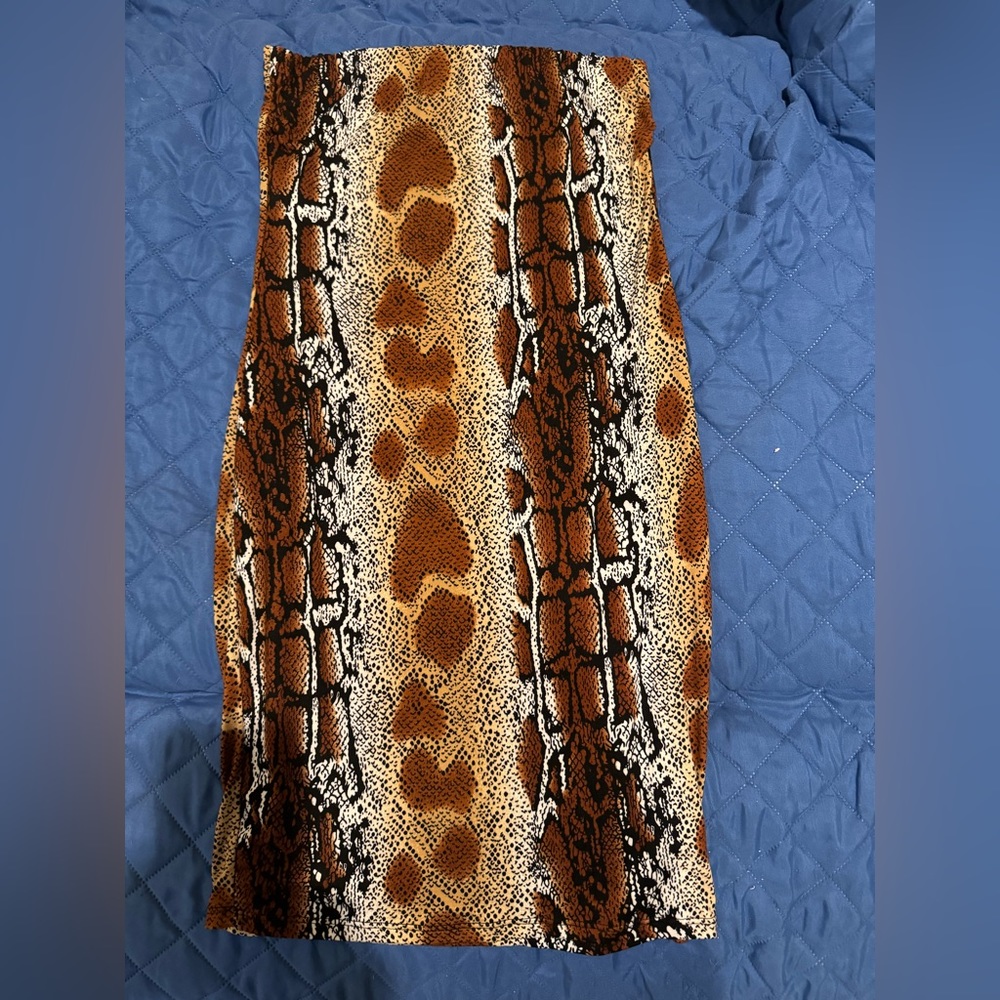 Leopard print tight dress